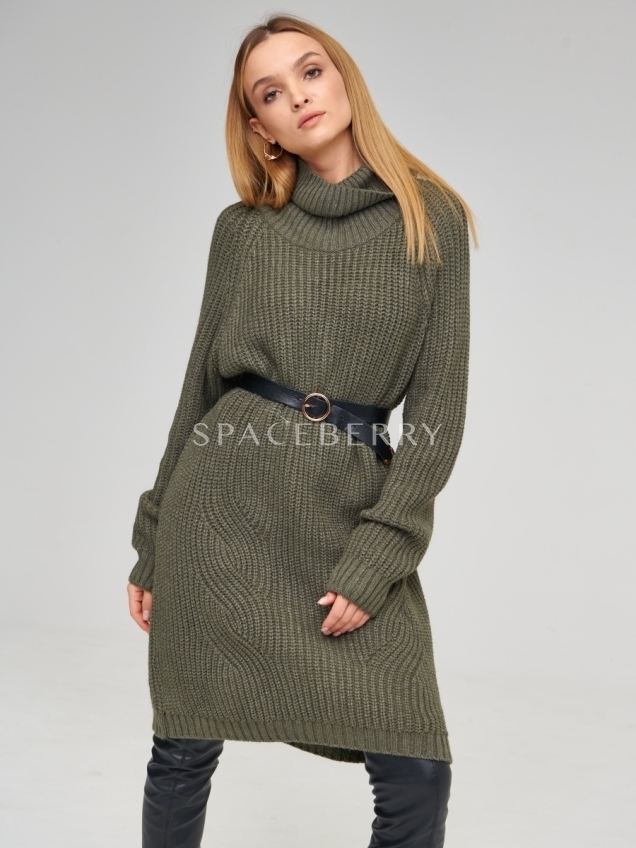 Женский вязаный свитер оверсайз, джемпер